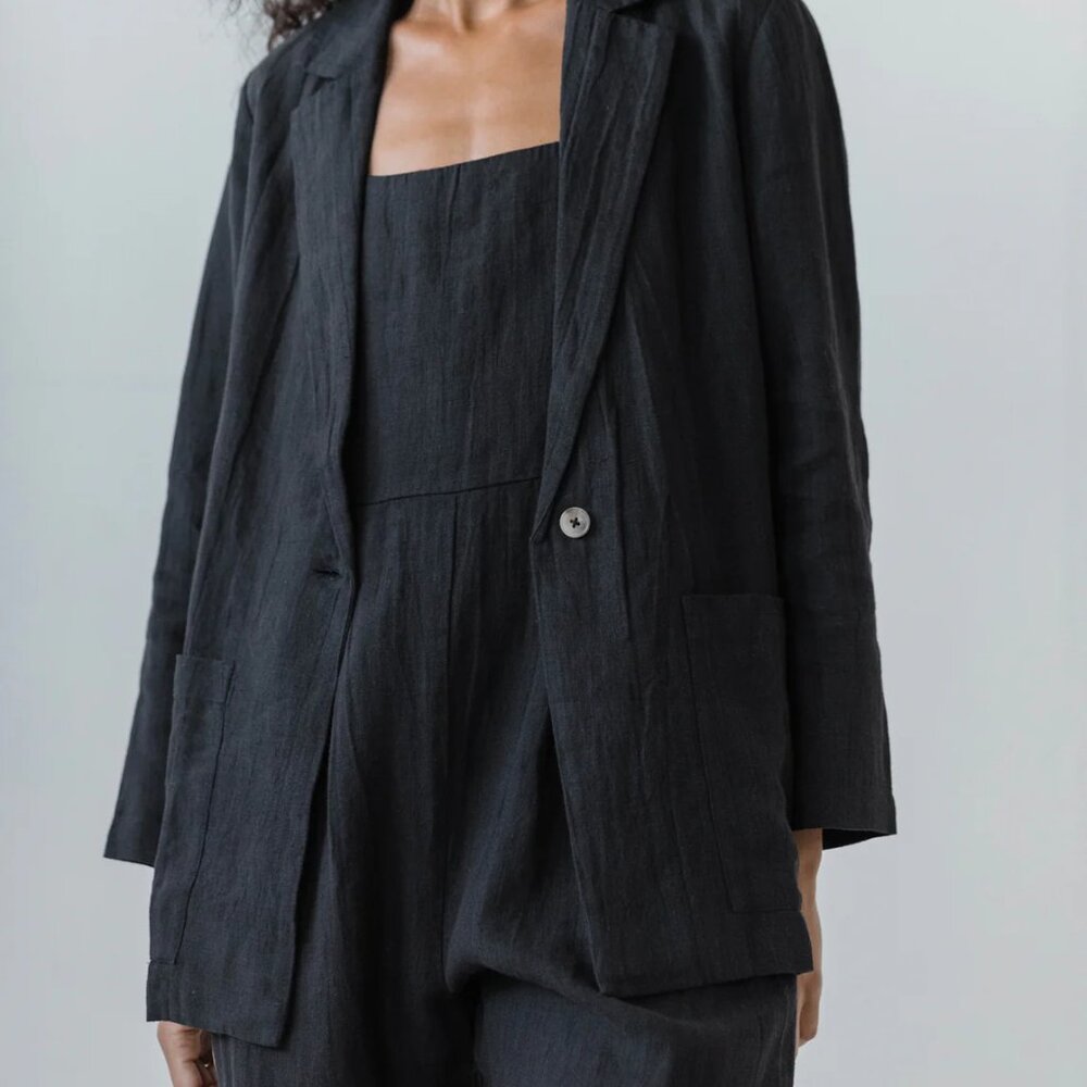 First Rite Clothing - Everyday Blazer Laundered Black